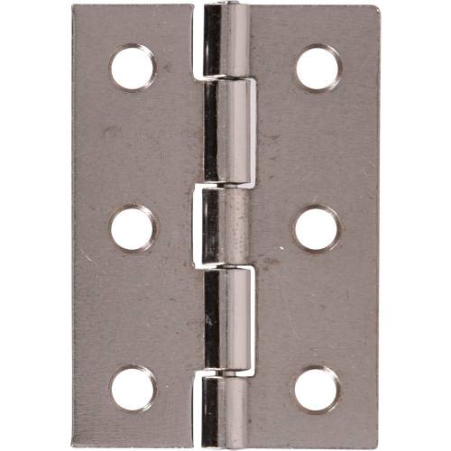 Hillman Hardware Essentials 2 in. Satin Nickel Broad Hinges, 2-Pack - Image 2