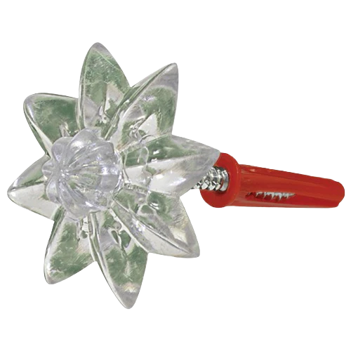 Hillman Mirror Clear Rosettes with Screws, 4-Count