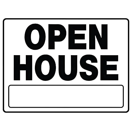 Hillman White & Black Open House Sign, 20 x 24 in.
