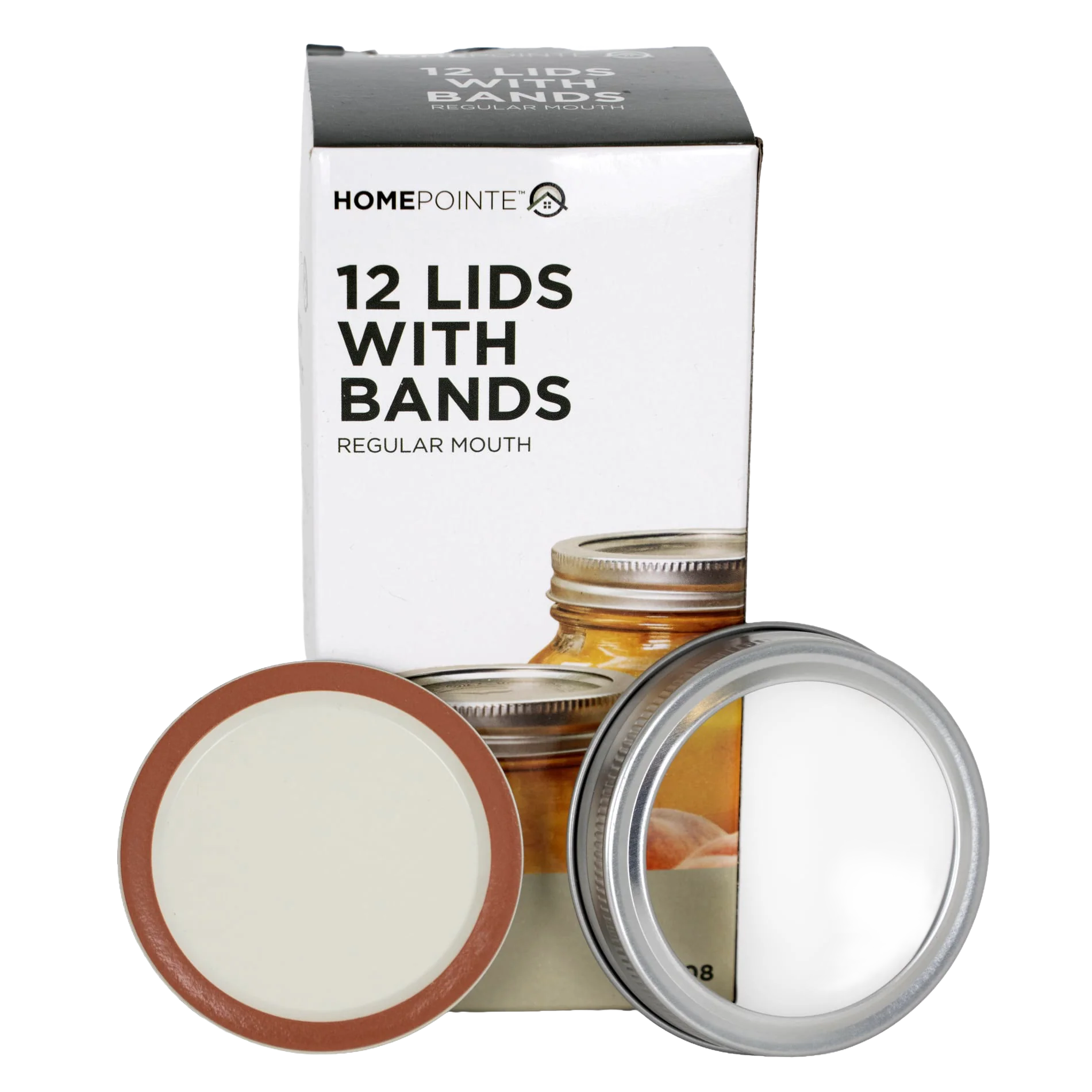 HomePointe Canning Jar Lids & Bands - Regular Mouth - Image 2