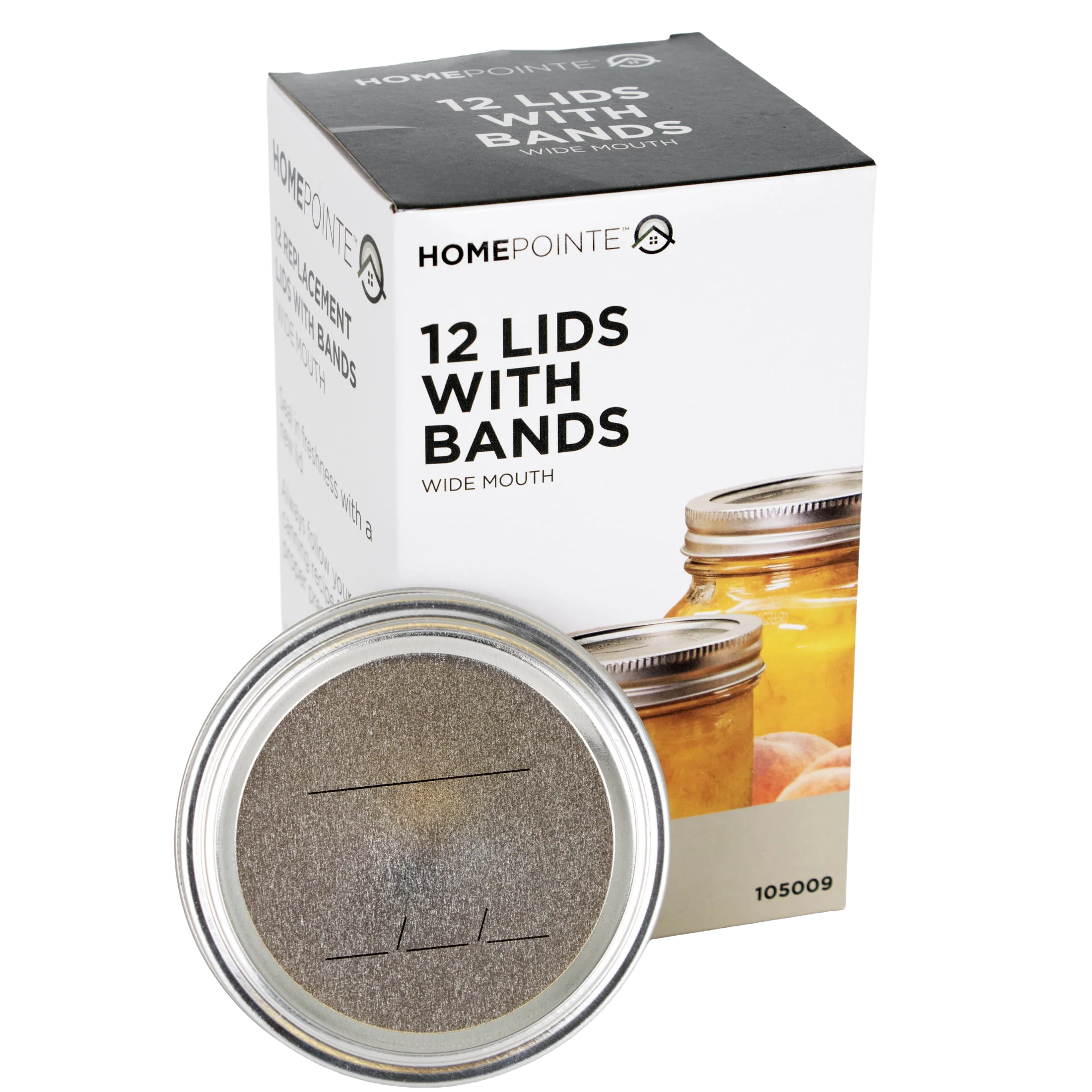 HomePointe Canning Jar Lids & Bands - Wide Mouth - Image 19