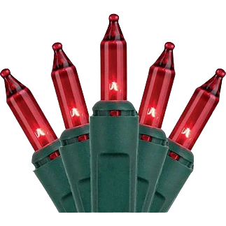 J Hofert Red Mini Incandescent String Light Set