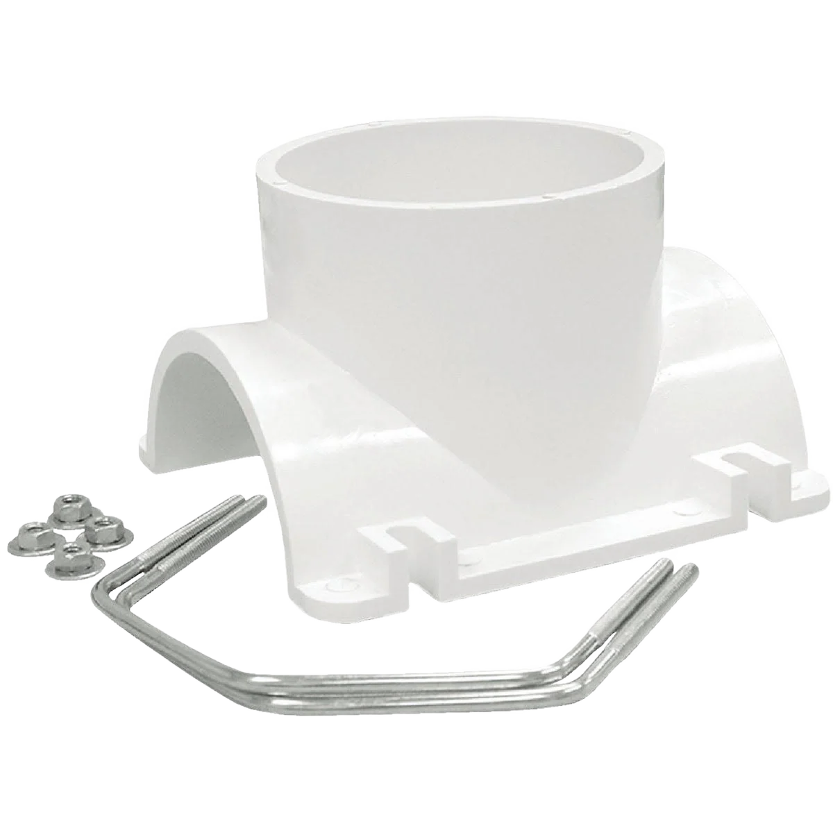 Jones Stephens Schedule 40 DWV PVC Saddle Tee Kit, 3 In. x 2 In.