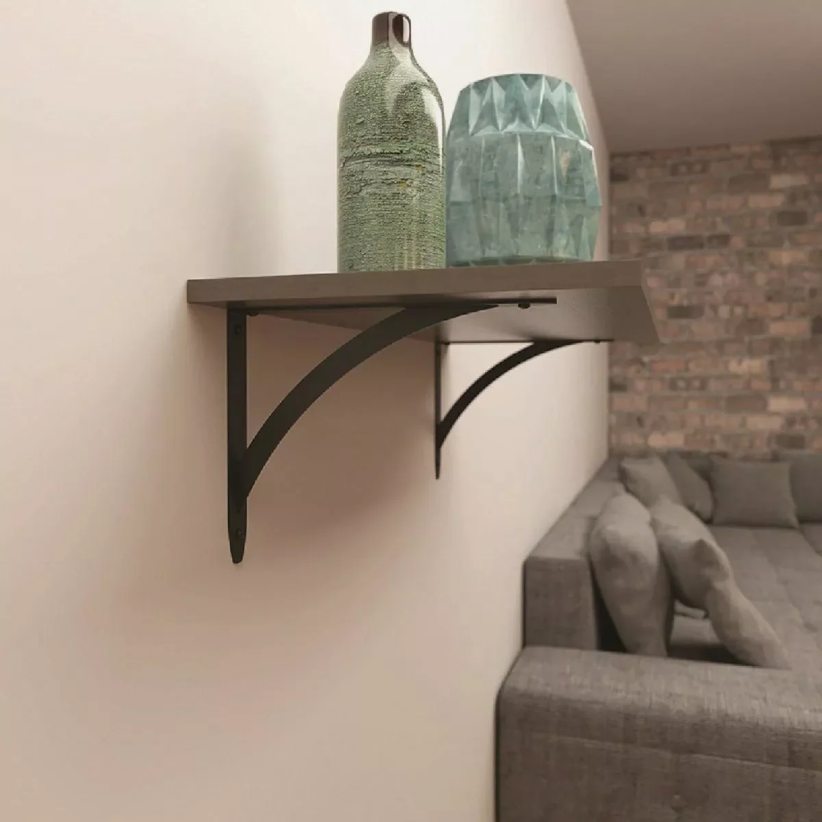 Knape & Vogt Elegante 10" Black Decorative Bracket - Image 2