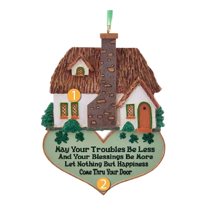 Kurt S. Adler Personalized Irish Home Blessing Ornament - Image 2
