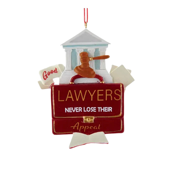 Kurt S. Adler Personalized Lawyer's Appeal Ornament