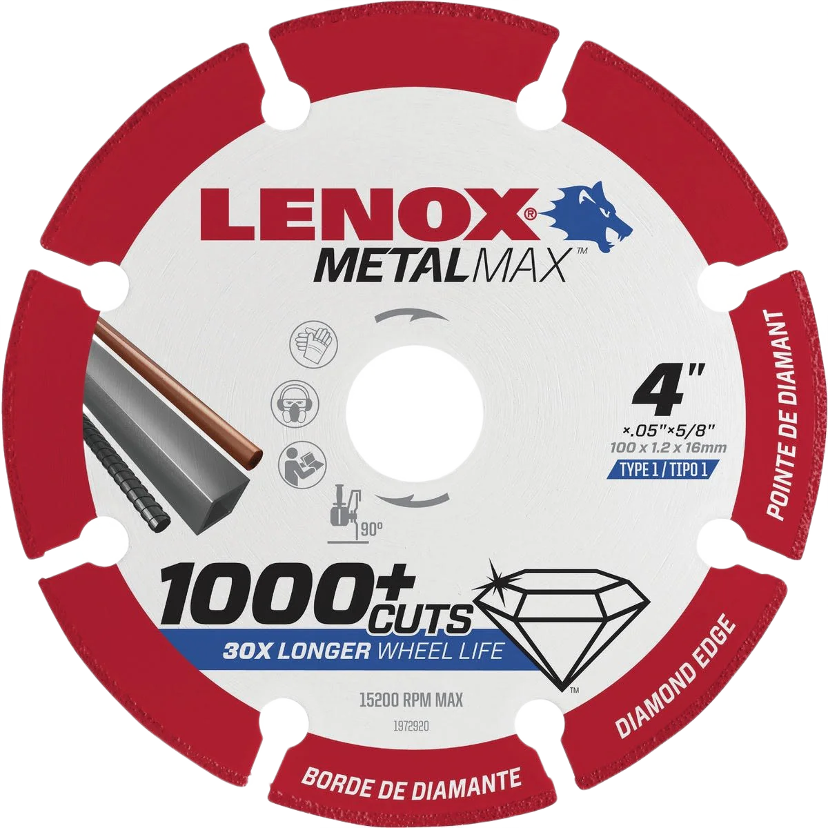 Lenox 4 In. MetalMax Diamond Blade