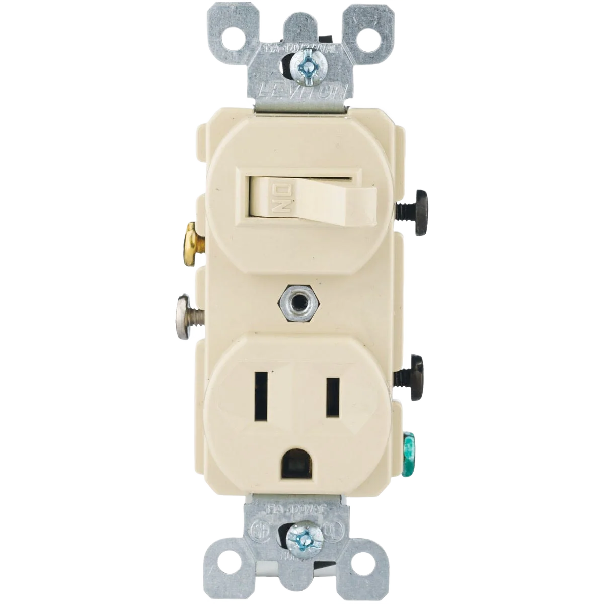 Leviton Ivory 15A Heavy-Duty Switch And Outlet