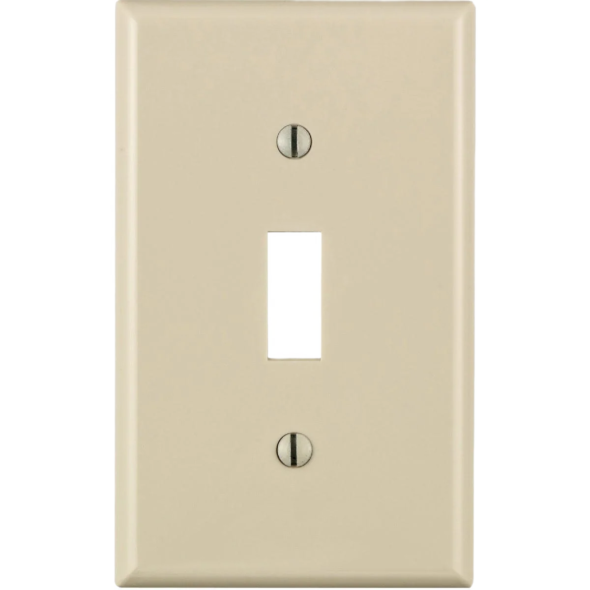 Leviton Toggle Switch 1-Gang Light Almond Wall Plate