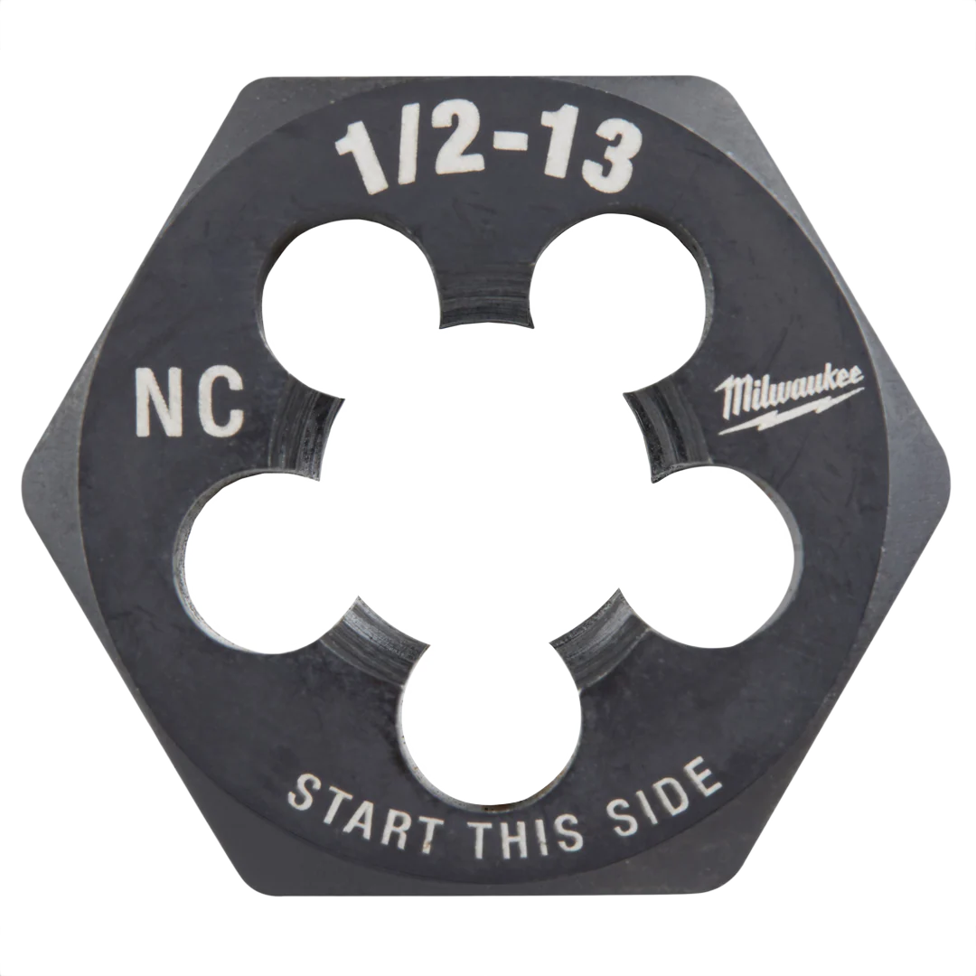 Milwaukee 1/2"-13 NC 1" Hex Threading Die