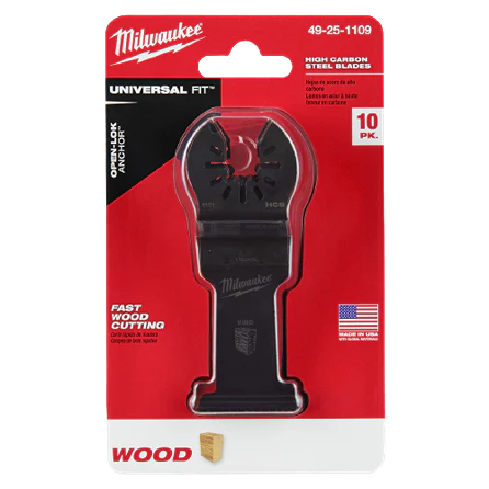 Milwaukee 1-3/8" High Carbon Steel Wood Blades, 10-Pack - Image 2
