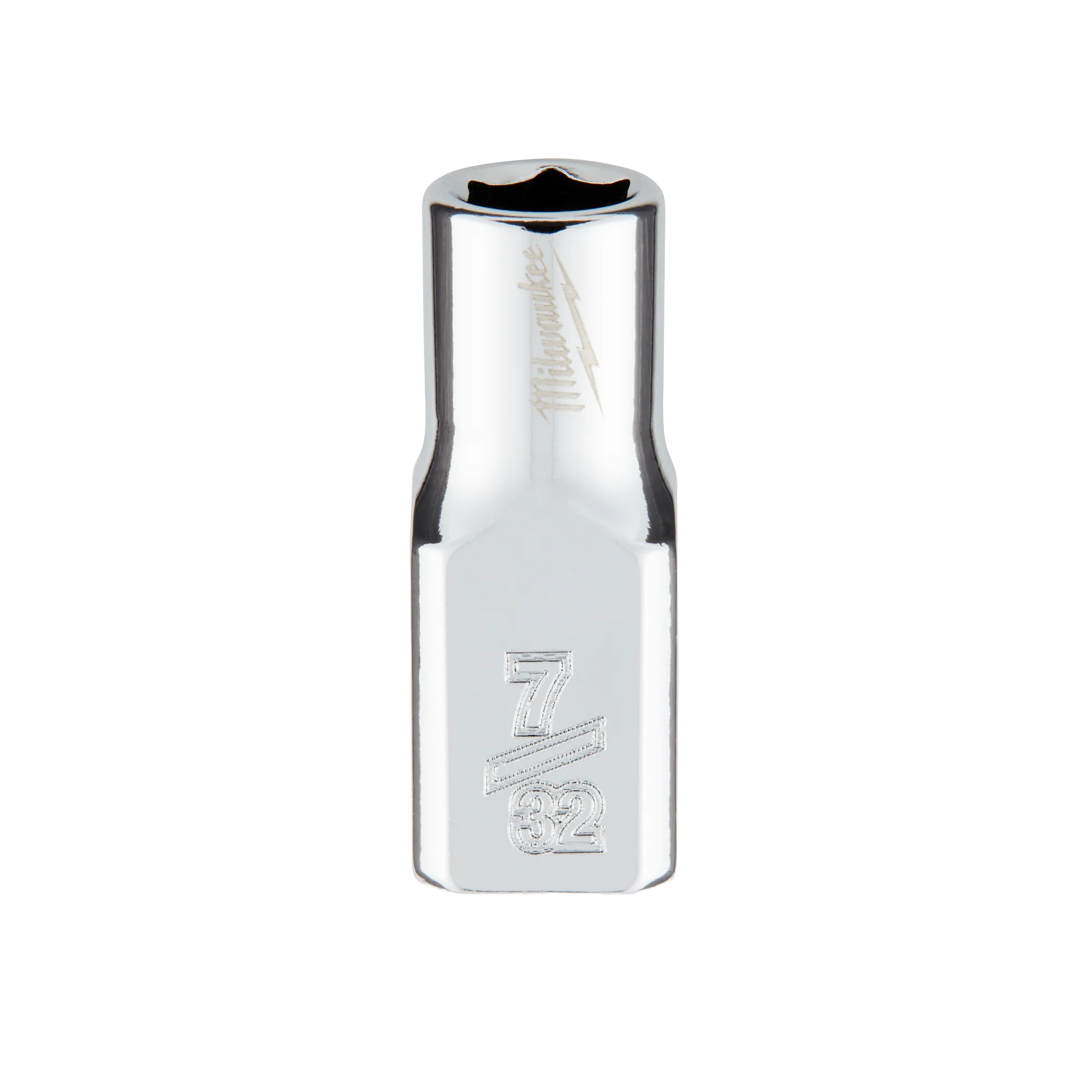 Milwaukee 1/4" Drive 7/32" 6-Point Socket w/ FOUR FLAT™ Sides