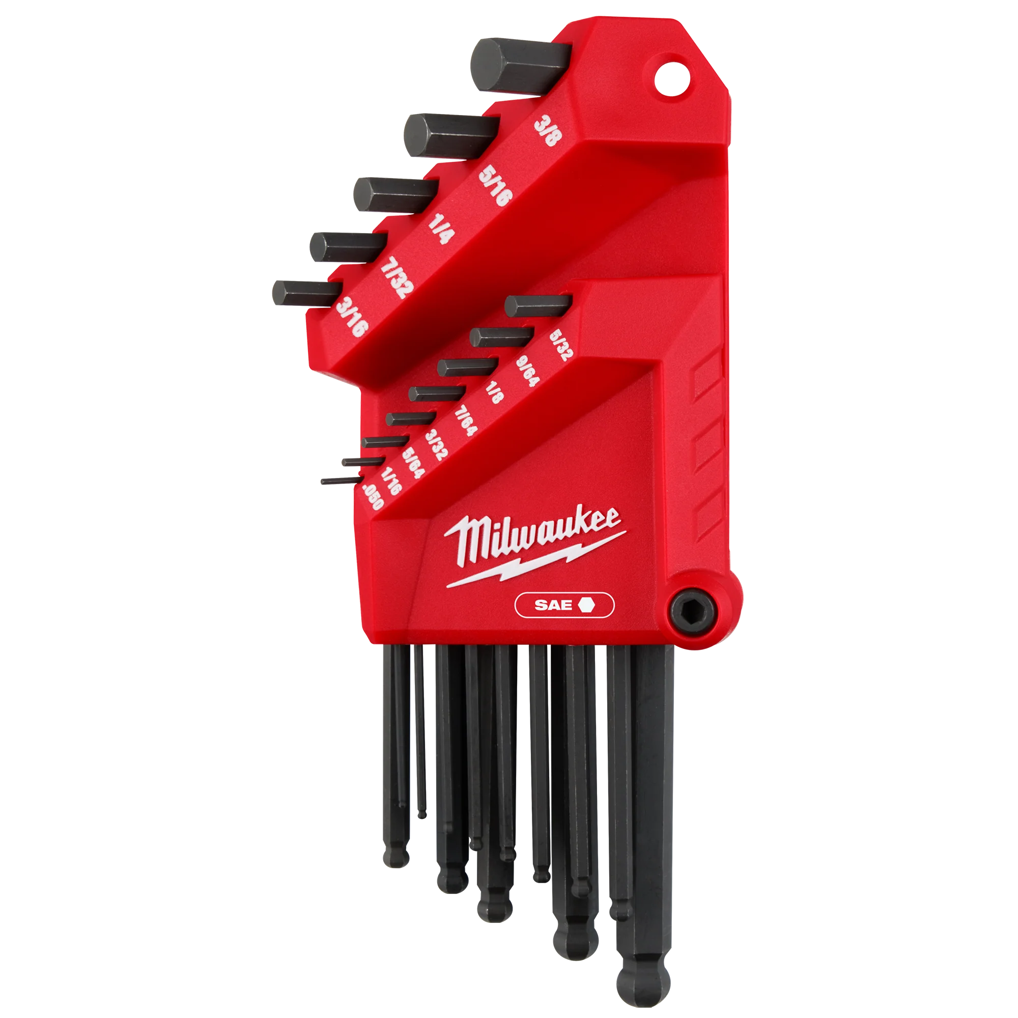 Milwaukee 13-Key Ball End L-Key Set, SAE