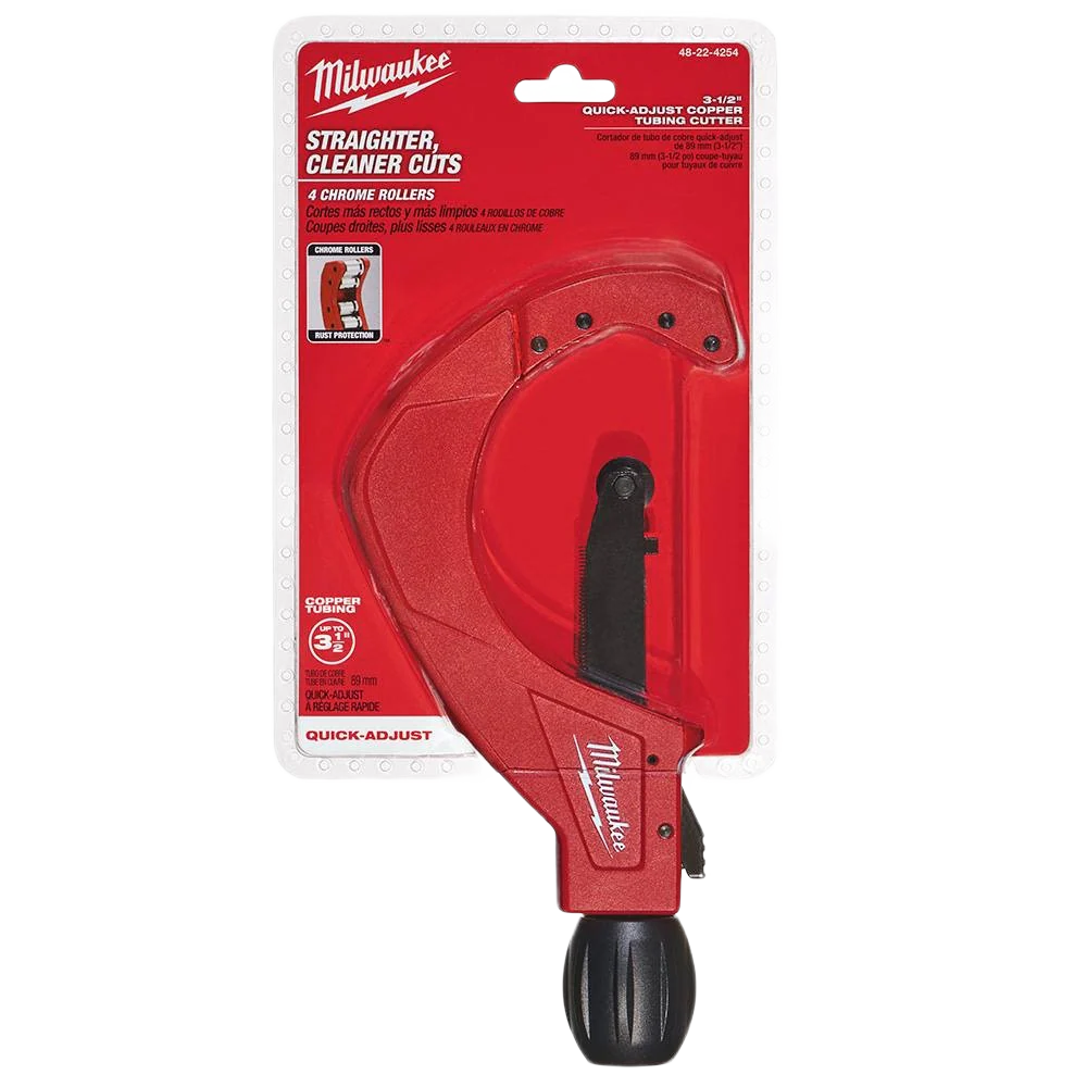 Milwaukee 3-1/2" Quick Adjust Copper Tubing Cutter - Image 3