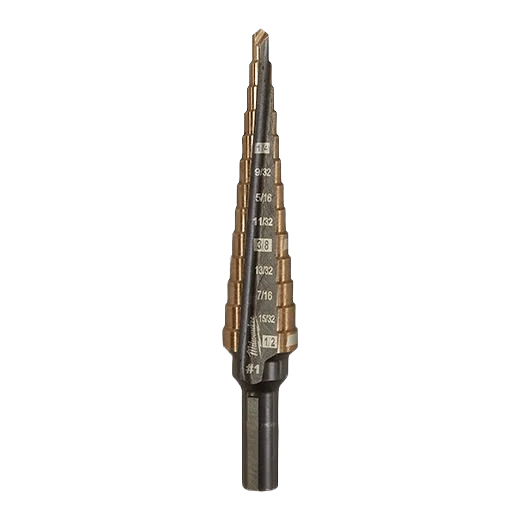 Milwaukee 3/16"-7/8" #4 Cobalt Step Drill Bit