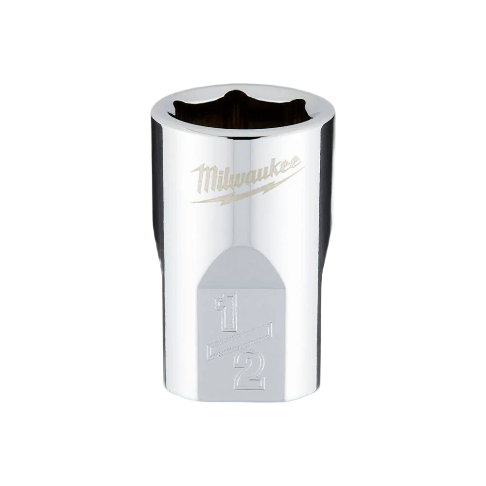 Milwaukee 3/8" Drive 1/2" Standard Socket w/FOUR FLAT™ Sides