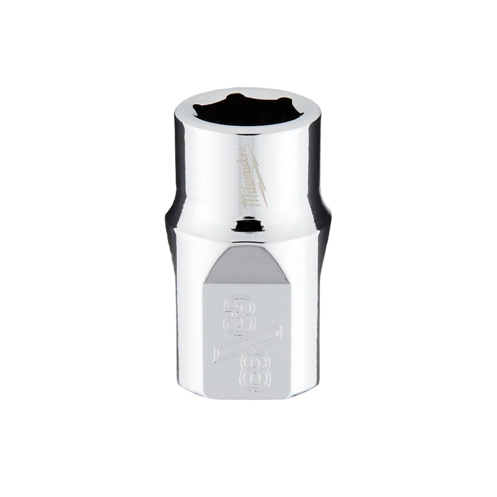 Milwaukee 3/8" Drive 3/8" Standard Socket w/FOUR FLAT™ Sides