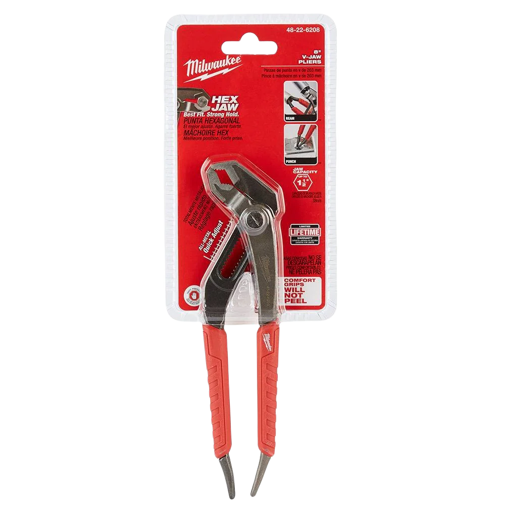 Milwaukee 8" Comfort Grip Hex-Jaw Pliers - Image 2