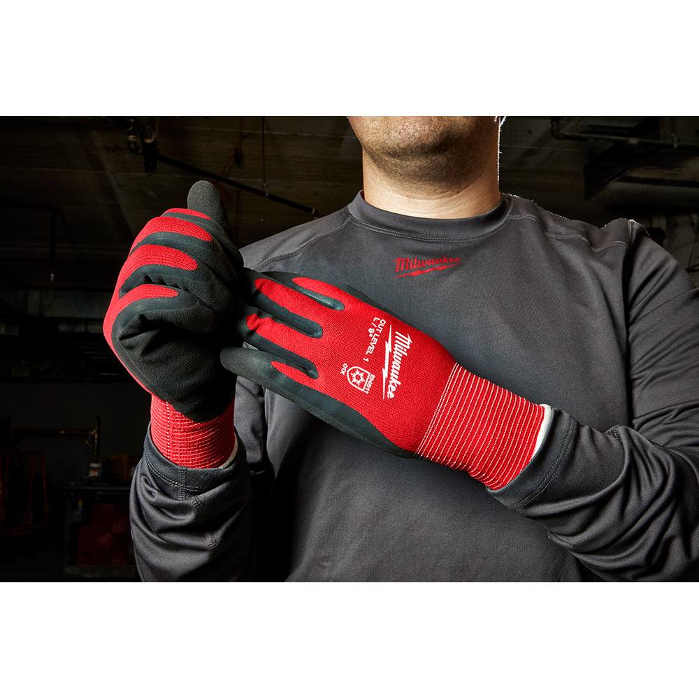 Milwaukee Large Cut Level 1 Insulated Winter Work Gloves - Image 4