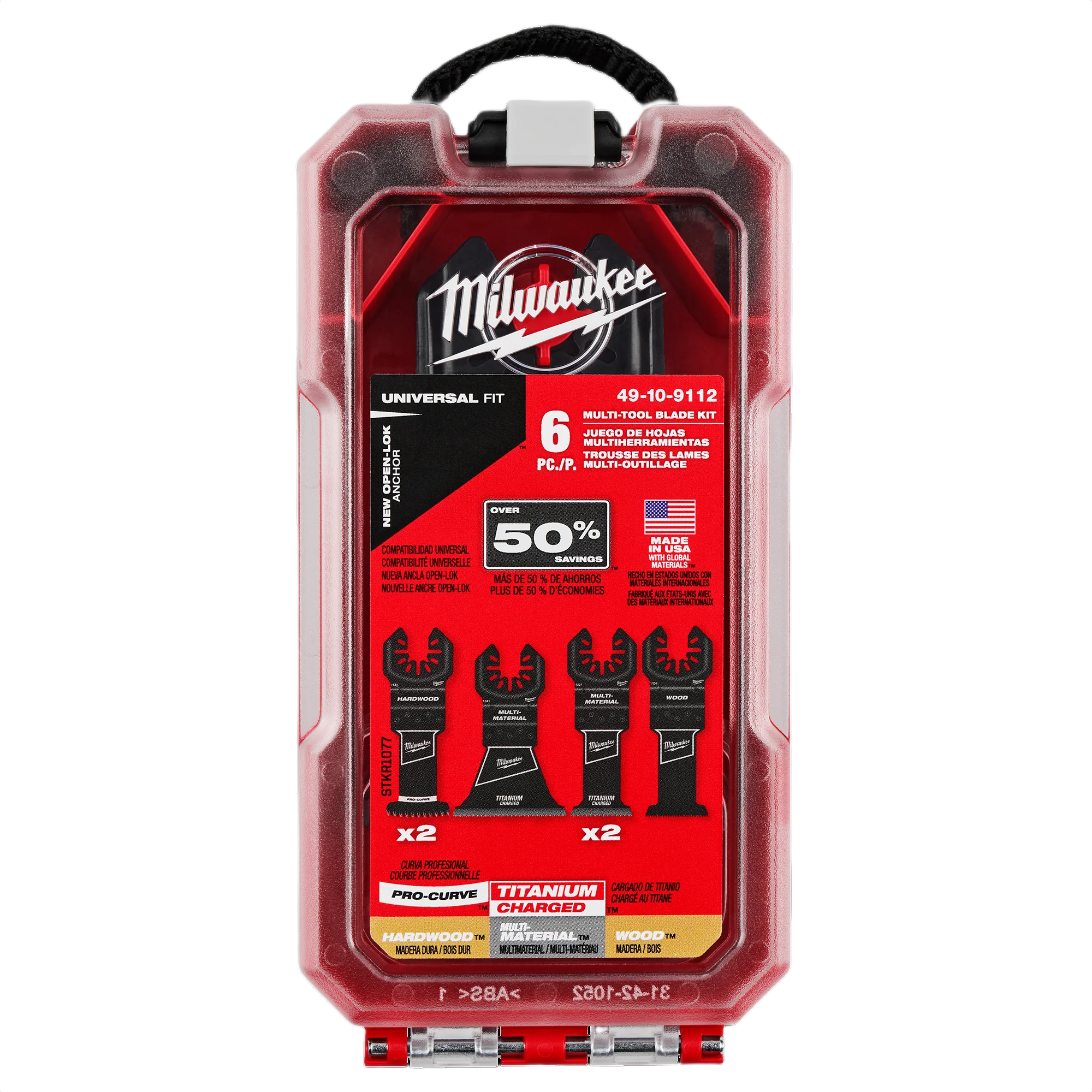 Milwaukee OPEN-LOK™ 6-PC Multi-Tool Blade Kit - Image 2