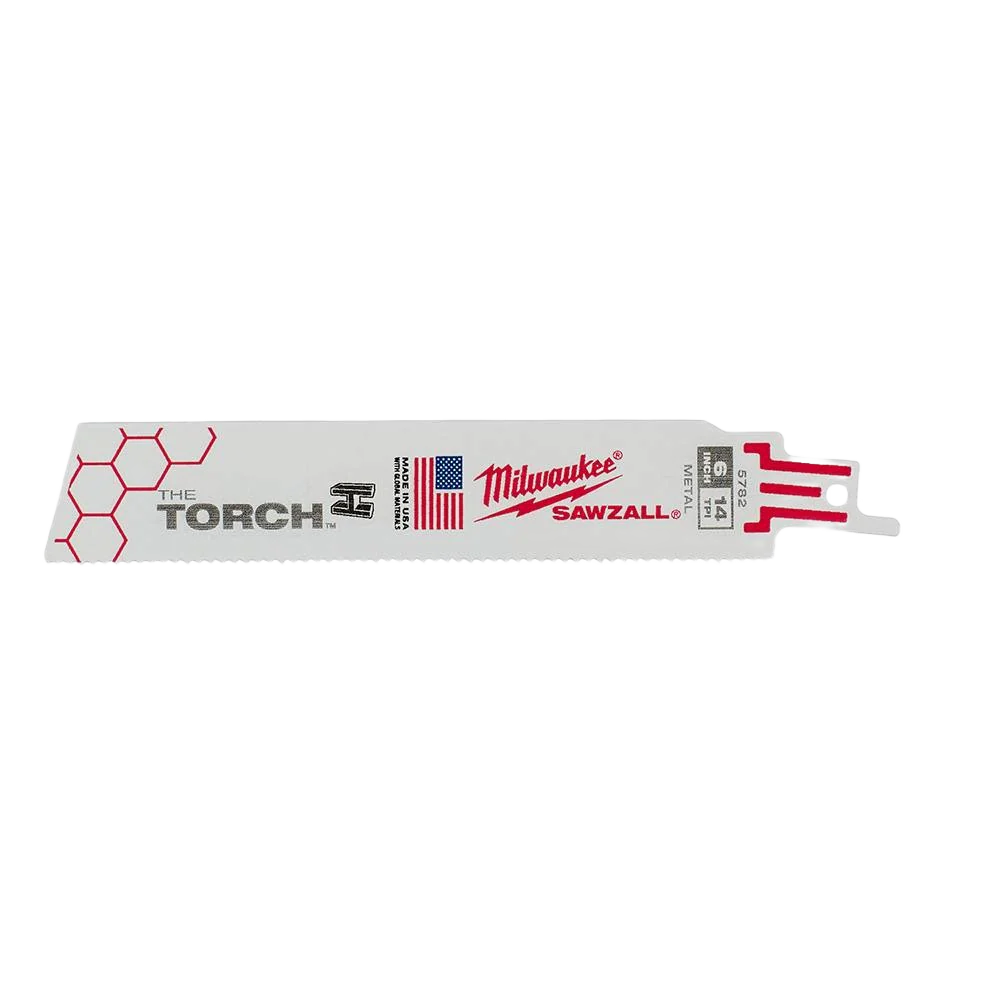 Milwaukee SAWZALL® TORCH™ 6" 14-TPI Blades, 5-Pack - Image 3