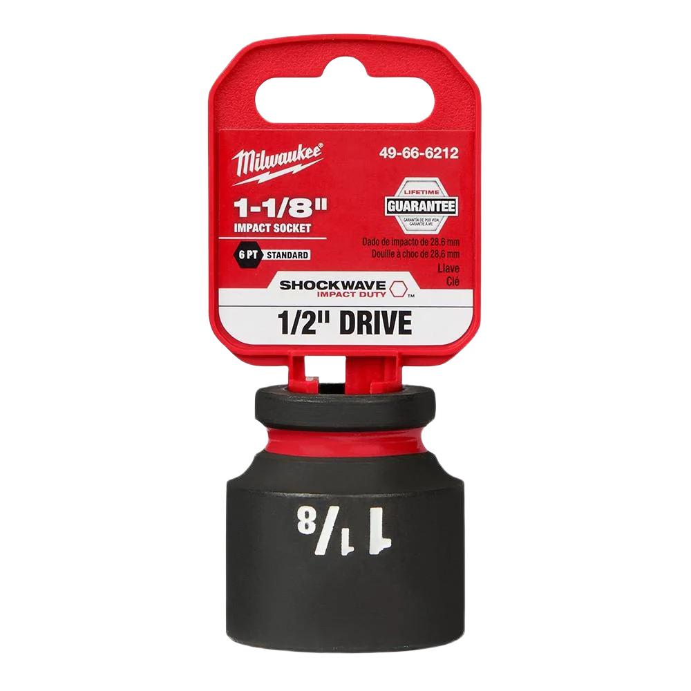 Milwaukee SHOCKWAVE™ Impact Duty™ 1/2" Drive 1-1/8" Standard 6 Point Socket - Image 2
