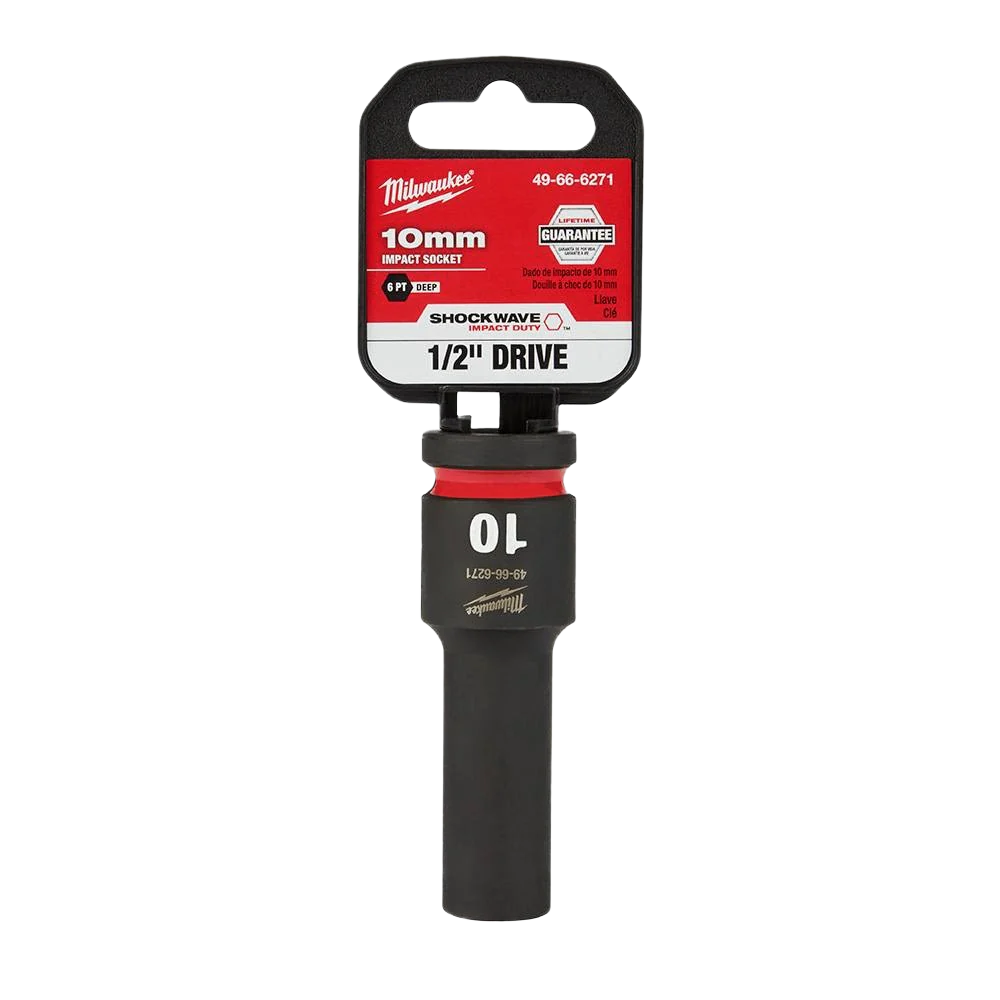 Milwaukee SHOCKWAVE™ Impact Duty™ 1/2" Drive 10-mm Deep 6 Point Socket - Image 2