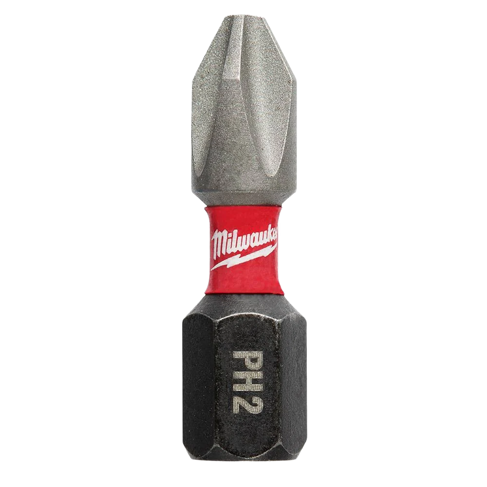 Milwaukee SHOCKWAVE™ Impact Duty™ 1" PH2 Phillips Bits, 25-Pack
