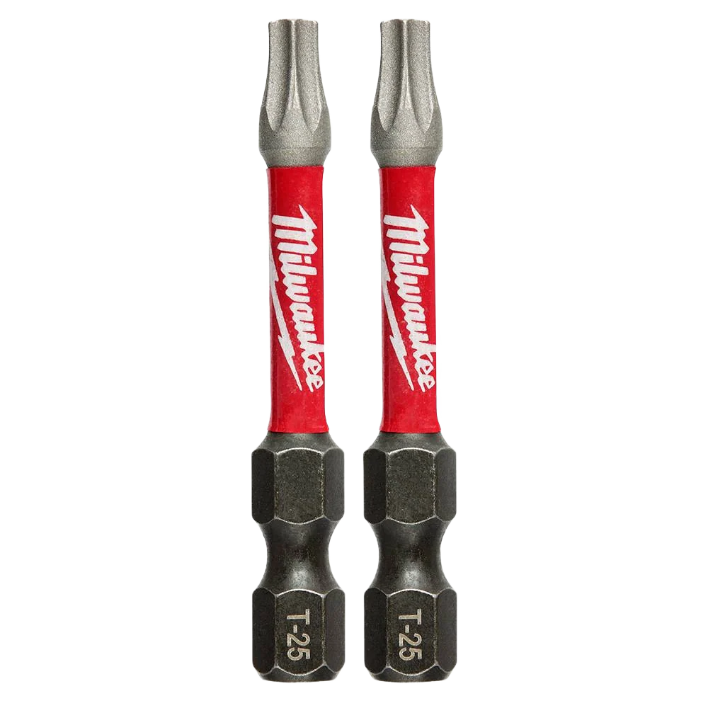 Milwaukee SHOCKWAVE™ Impact Duty™ 2" T25 TORX Bits, 2-Pack