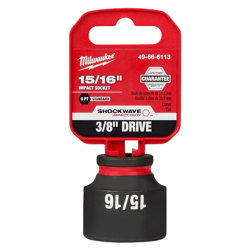 Milwaukee SHOCKWAVE™ Impact Duty™ 3/8" Drive 15/16" Standard 6 Point Socket - Image 2