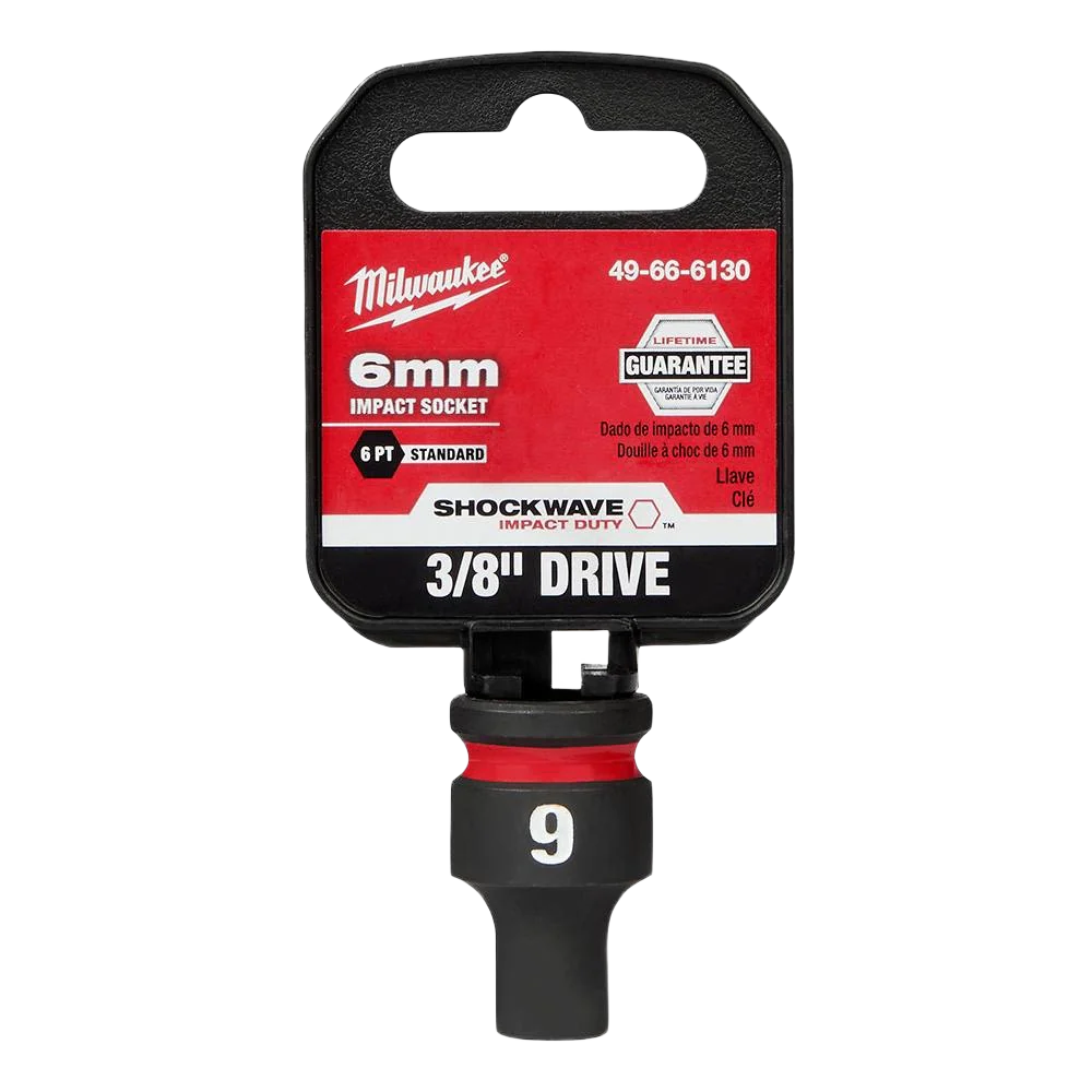 Milwaukee SHOCKWAVE™ Impact Duty™ 3/8" Drive 6-mm 6 Point Socket - Image 2