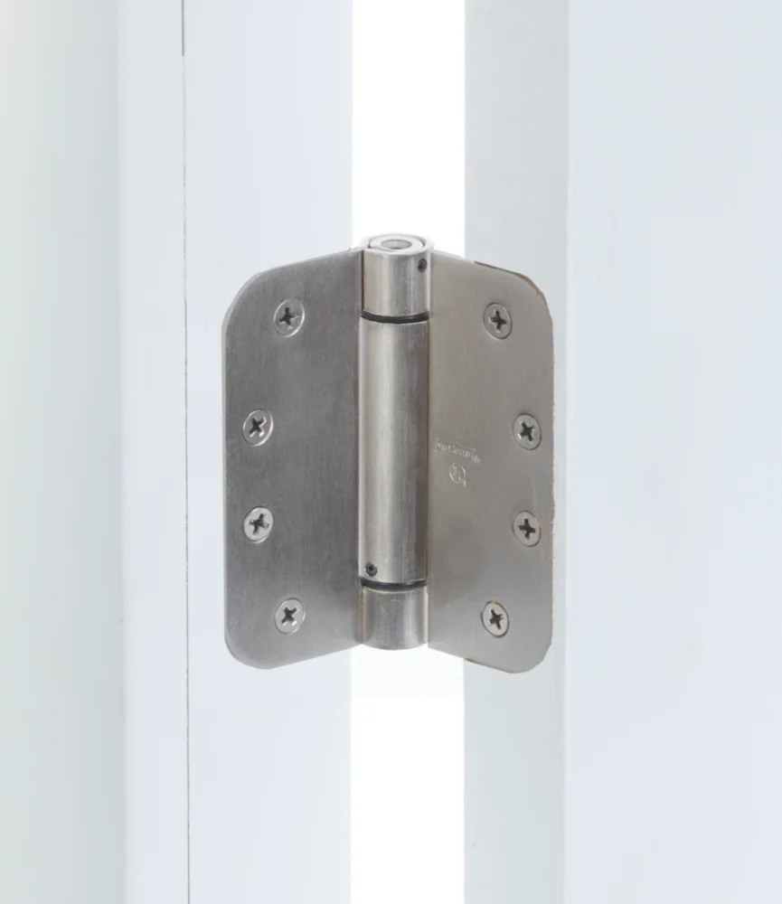 National Hardware 4" Satin Nickel 5/8" Radius Spring Door Hinge - Image 5