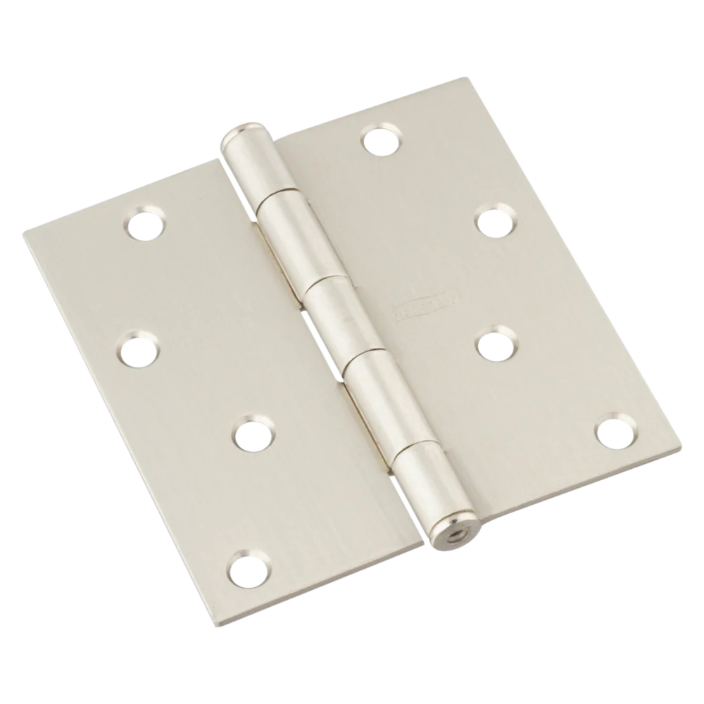 National Hardware 4" Square Satin Nickel Door Hinge - Image 2