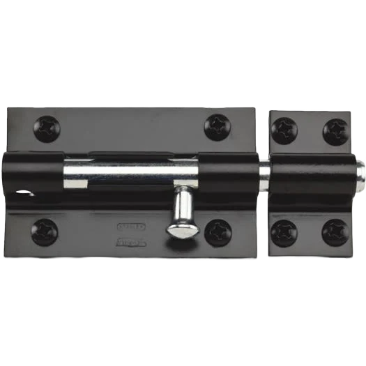 National Hardware 5" Black Extra Heavy Door Barrel Bolt