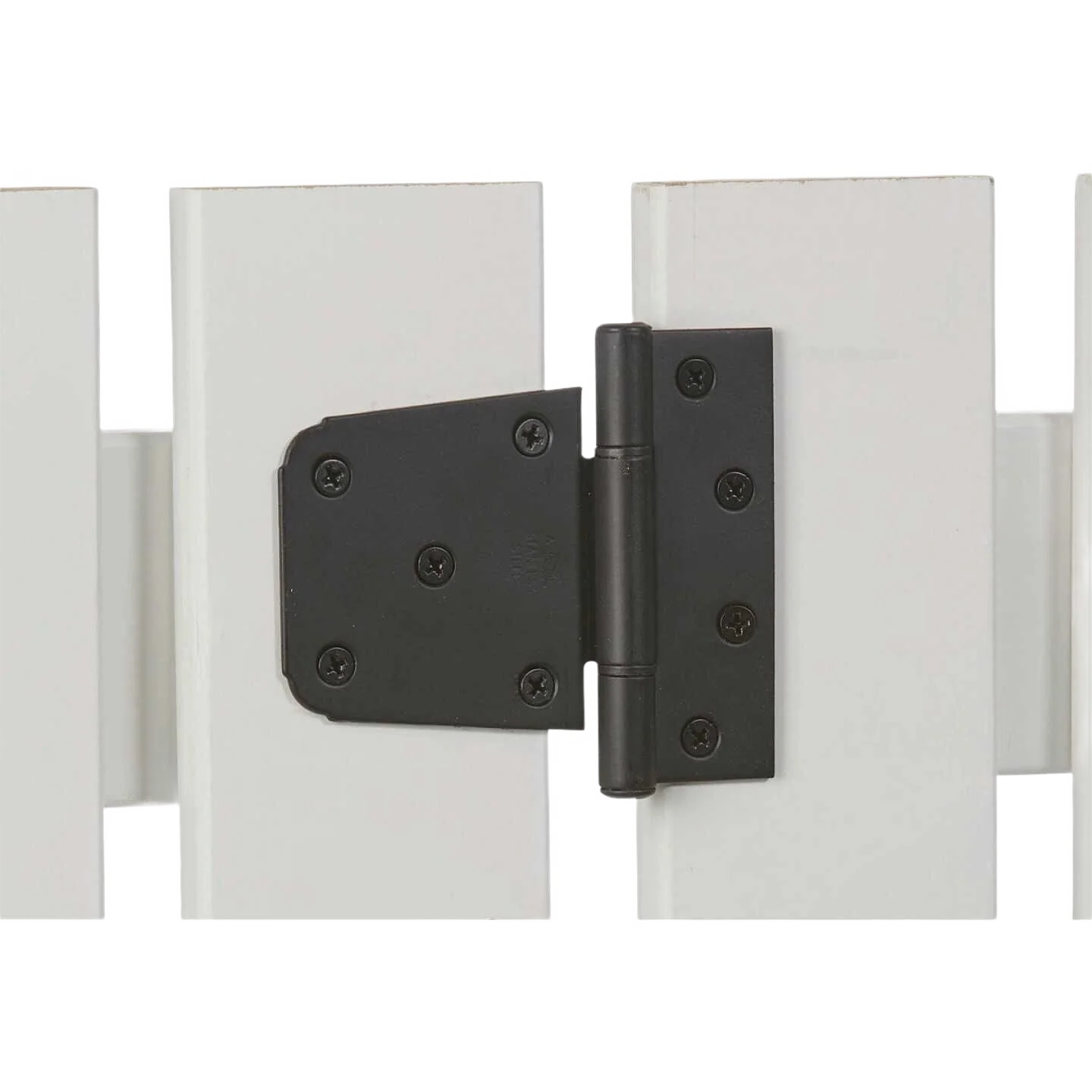 National Hardware 3-1/2" Matte Black Extra Heavy-Duty Steel Gate Hinge - Image 2