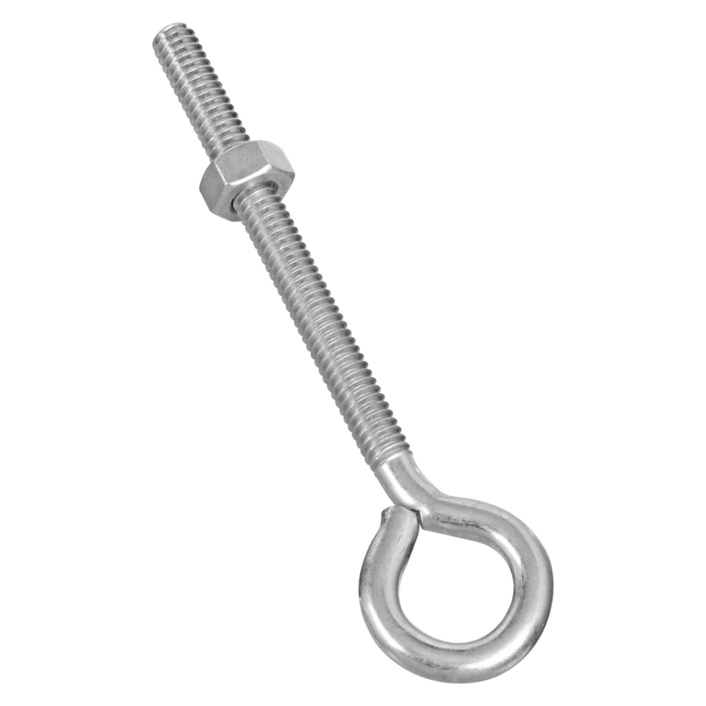 National Hardware 1/4" x 4" Zinc Eye Bolt with Hex Nut - Image 2