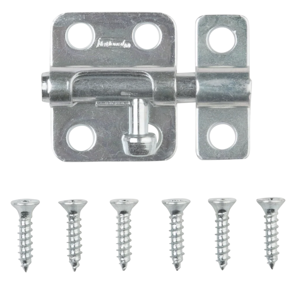 National Hardware 2" Zinc Cellar Window Barrel Bolt - Image 3