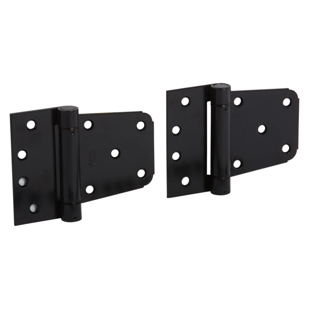National Hardware 3-1/2" Black Heavy-Duty Gate Hinge Set (2 Count) - Image 3