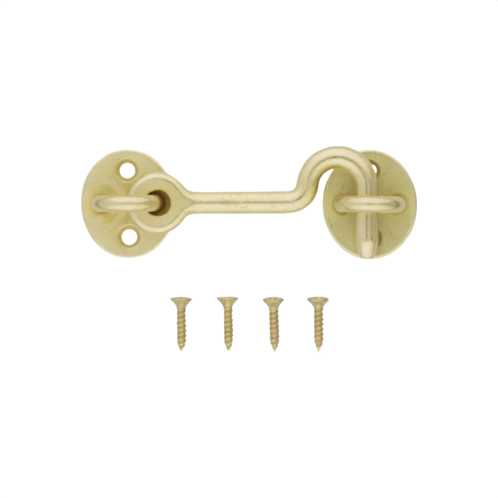 National Hardware Matte Brushed Gold Door Privacy Hook - Image 3