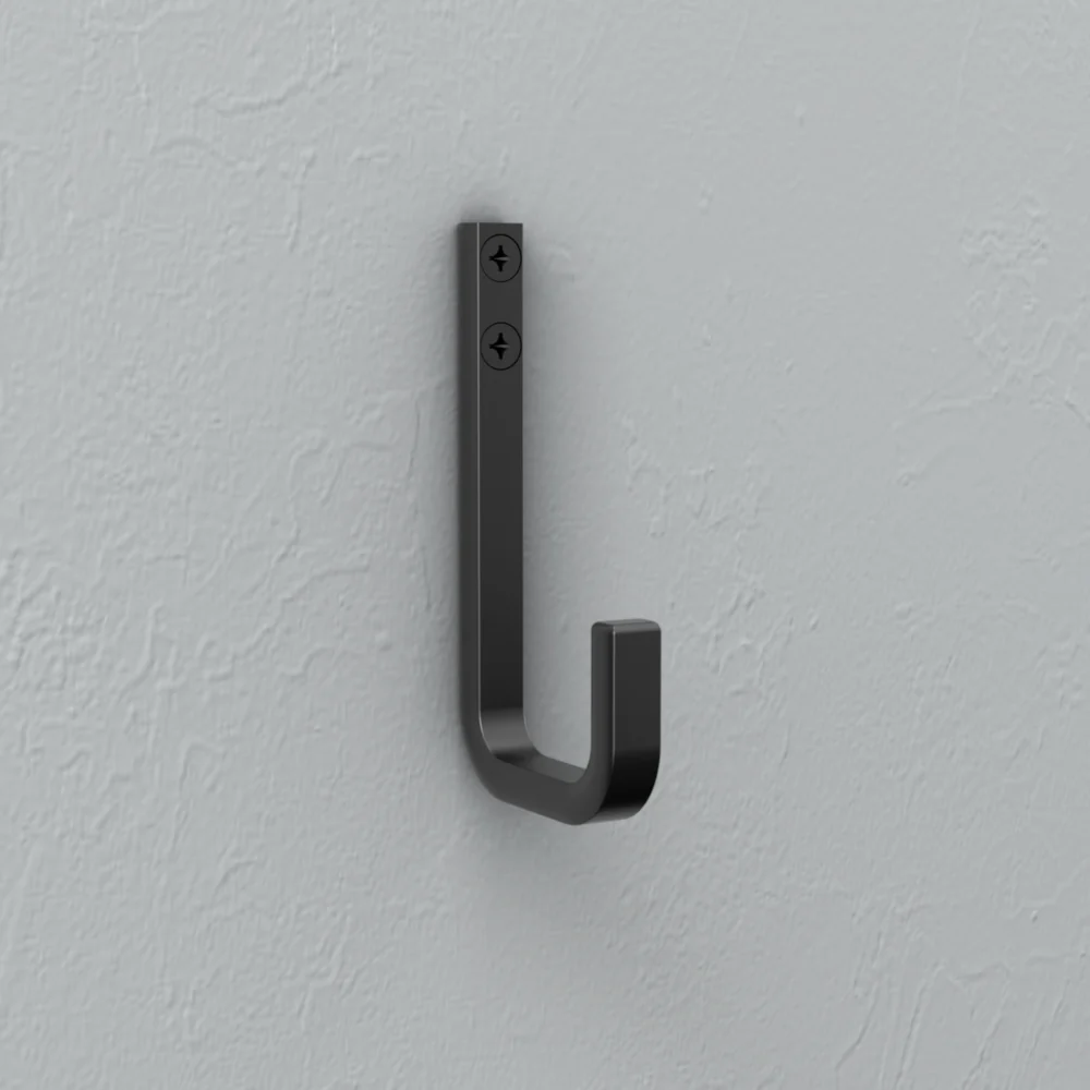 National Hardware 4" Matte Black Reed Modern Hook - Image 4