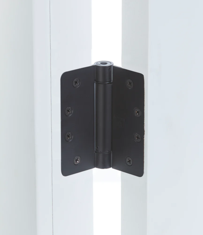 National Hardware 4" Oil Rubbed Bronze 1/4" Radius Spring Door Hinge - Image 5