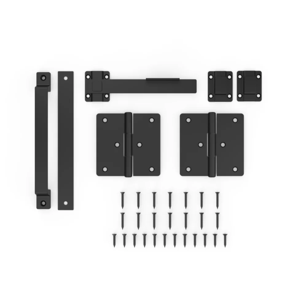 National Hardware 4-Piece Black Modern Gate Kit - Image 3