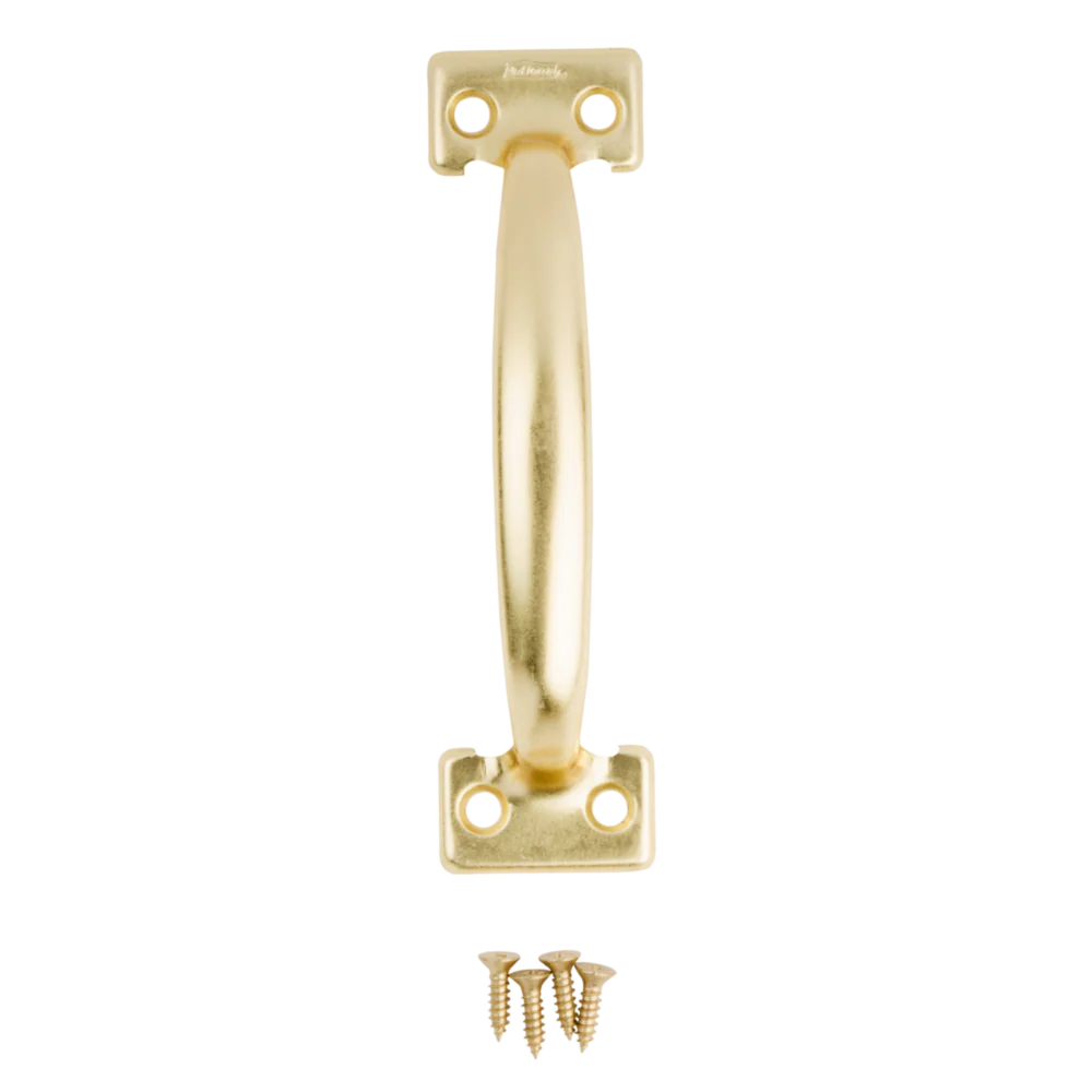 National Hardware 5-3/4" Brass Utility Door Pull - Image 3