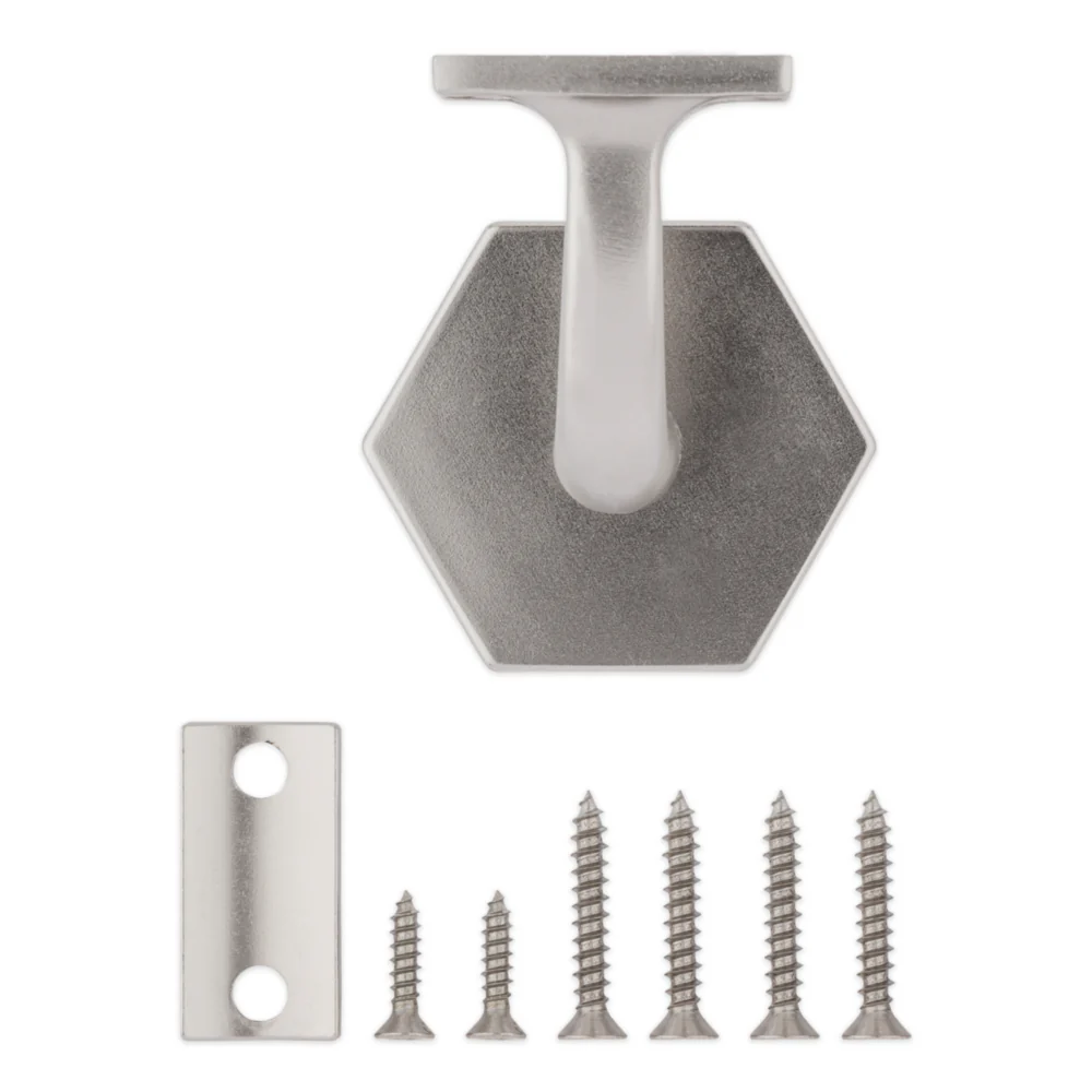 National Hardware Powell 3" Satin Nickel Handrail Bracket - Image 4