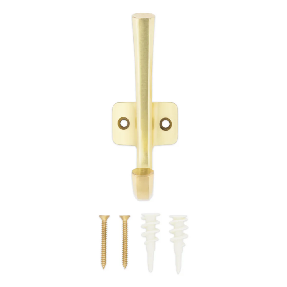 National Hardware Powell 4-5/16" Brushed Gold Angled Hook - Image 5