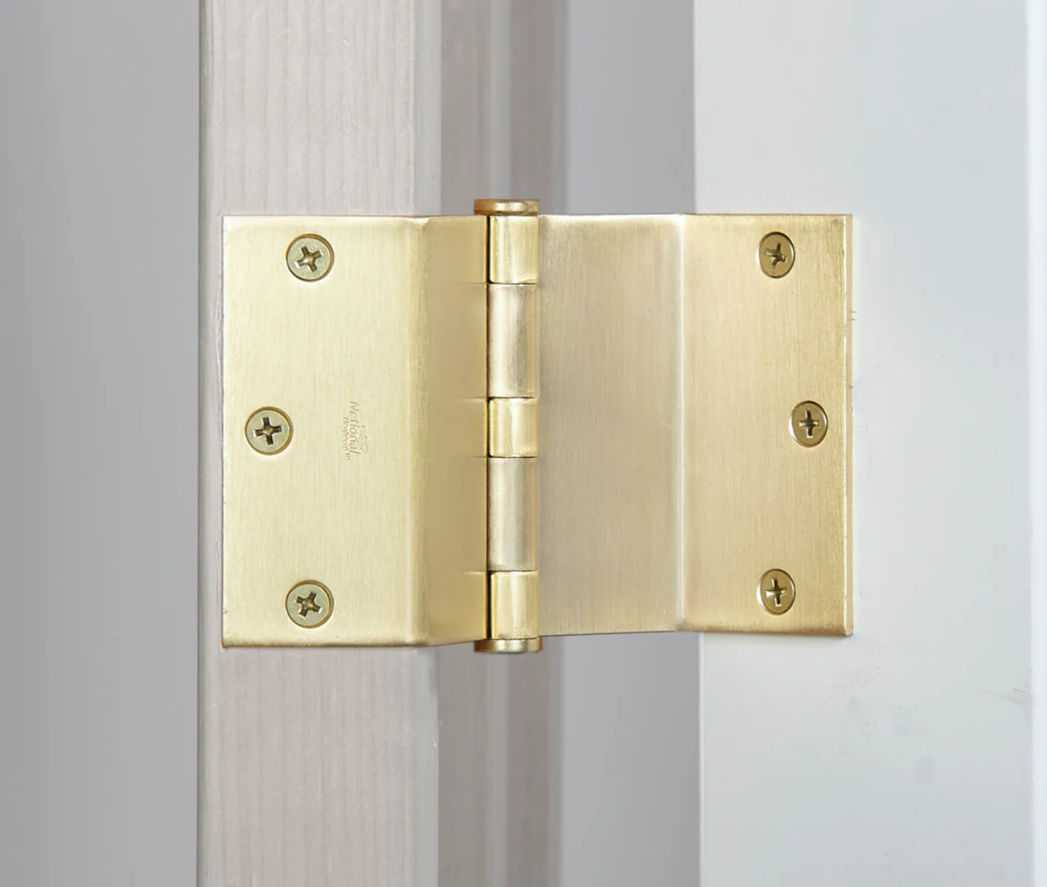 National Hardware Satin Brass Swing Clear Hinge - Image 4
