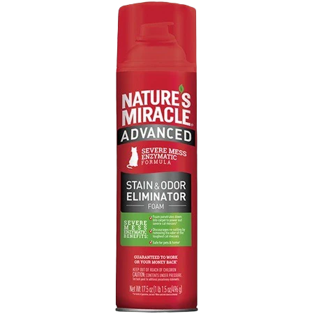 Nature's Miracle Cat Advanced Stain & Odor Foam, 17.5 oz.