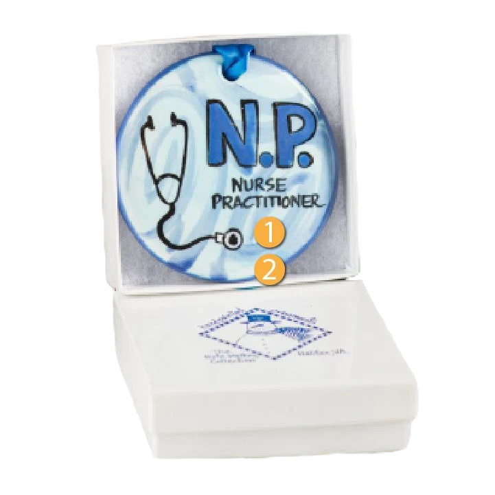 Nola Watkins Collection Personalized Nurse Practitioner Ornament