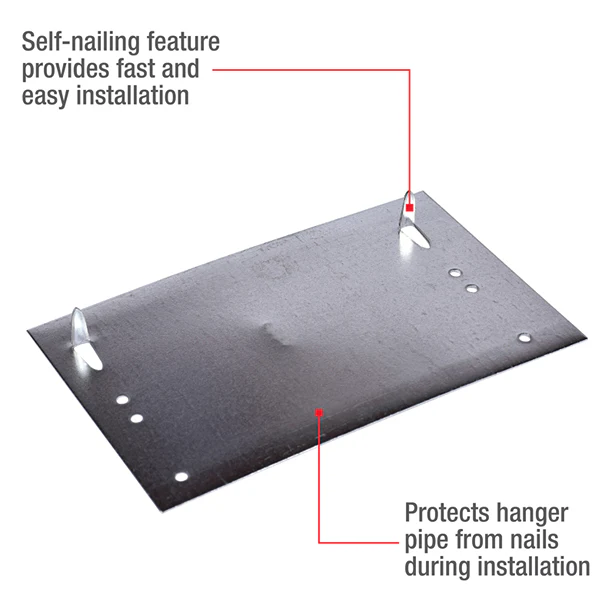 Oatey 5" x 8" 16-Gauge BOCA Plate - Image 3