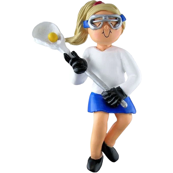 Ornament Central Personalized Blonde Female Lacrosse Player Ornament - Image 2